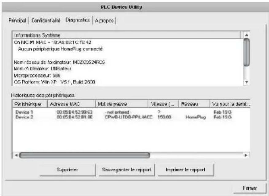 ESSENTIELB 500 Mbps - Onglet Diagnostics - 1