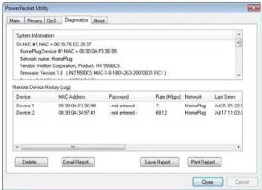 Esscom PL1085 - Diagnostics Screen - 1