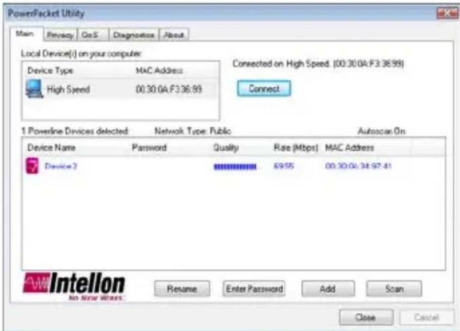 Esscom PL1085 - Onglet « Main » - 1