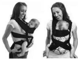 Infantino Sash - Uso del transportador para un bebé mayor: Posición mirando hacia dentro - 5