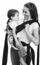 Infantino Sash - Uso del transportador para un bebé mayor: Posición de transporte en la cadera - 4