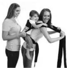 Infantino Sash - ③ Carrier use for an Older Baby: Back Carry Position Assisted - 4