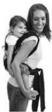 Infantino Sash - ③ Carrier use for an Older Baby: Back Carry Position Assisted - 7