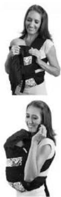 Infantino Sash - How to use your Detachable Hood: - 1