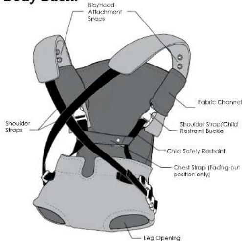Infantino Infinity - Carrier Body Back: - 1