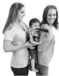 Infantino Infinity - Utilisation du porte-bébé pour un bébé plus âgé : position dans notre dos avec assistance - 3