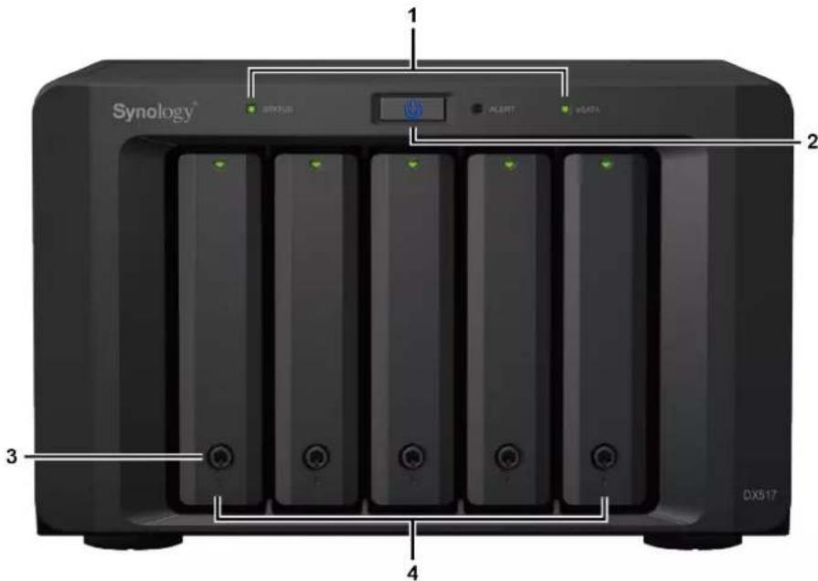 SYNOLOGY DX517 - Aperçu de l'unité d'expansion - 1