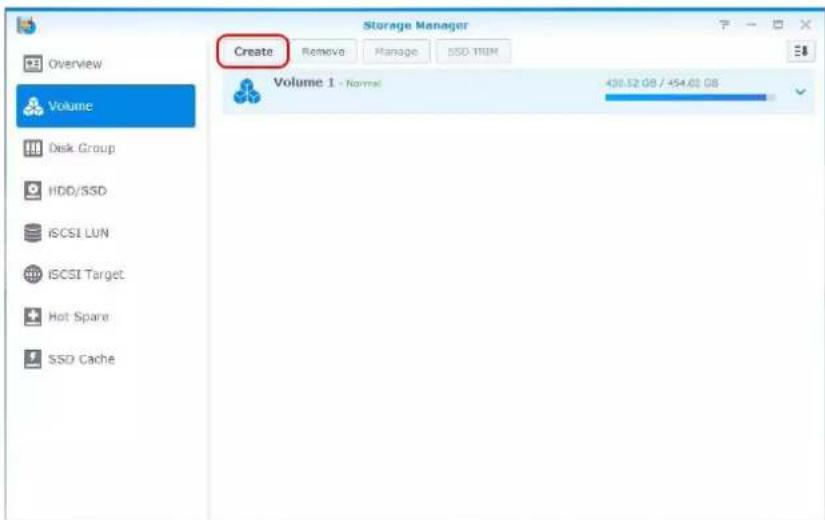SYNOLOGY DX517 - Confirmer la connexion et gérer les espaces de stockage - 2