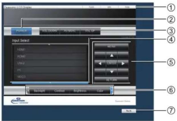PANASONIC TH43LFE8J - Crestron Connected™ (Crestron Connected™ 操作画面) - 1