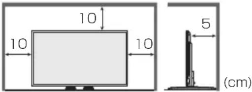 PANASONIC TH43LFE8J - 設置時の空間距離について - 1