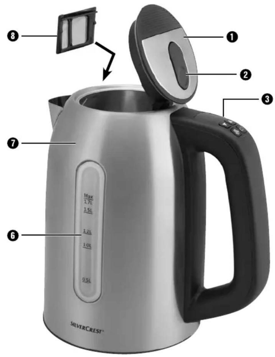 SILVERCREST SWKD 2400 B2 - DIGITAL KETTLE - 1