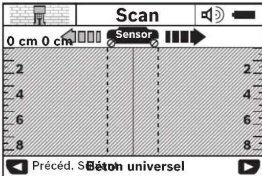 BOSCH Dtect 150 SV Professional - Processus de mesure - 1