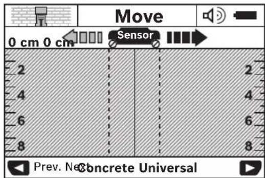 BOSCH Dtect 150 SV Professional - Measuring process - 1
