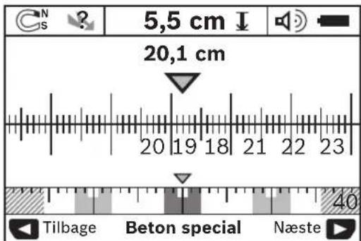 BOSCH Dtect 150 SV Professional - Skift af visningsmader - 1