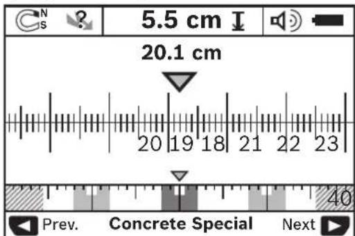 BOSCH Dtect 150 SV Professional - Kuvamisviide vahetamine - 1