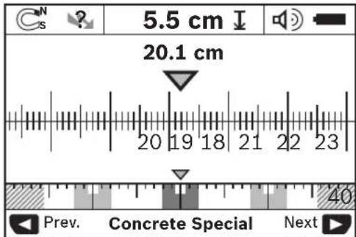 BOSCH Dtect 150 SV Professional - Rodmenu tipo keitimas - 1
