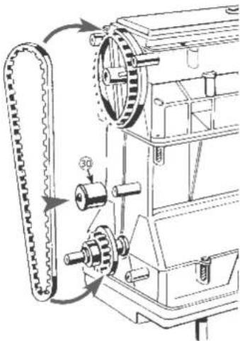 MEGABLEU HM04MB - Montage de la courroie de distribution et de son galet tendeur - 1