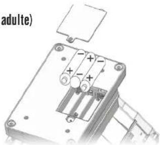 MEGABLEU HM10MB - Installation des piles (à faire par un adulte) - 1