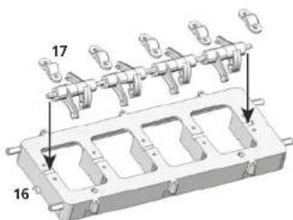 MEGABLEU HM10MB - Montage des ensembles de culbuteurs sur les parties supérieures de culasse - 1