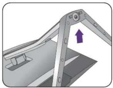 BENQ EX3203R - Retirez la base du moniteur et le pied du moniteur. - 3