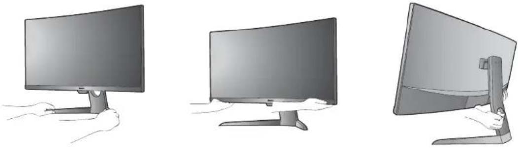 BENQ EX3203R - Placez le moniteur correctement. - 1
