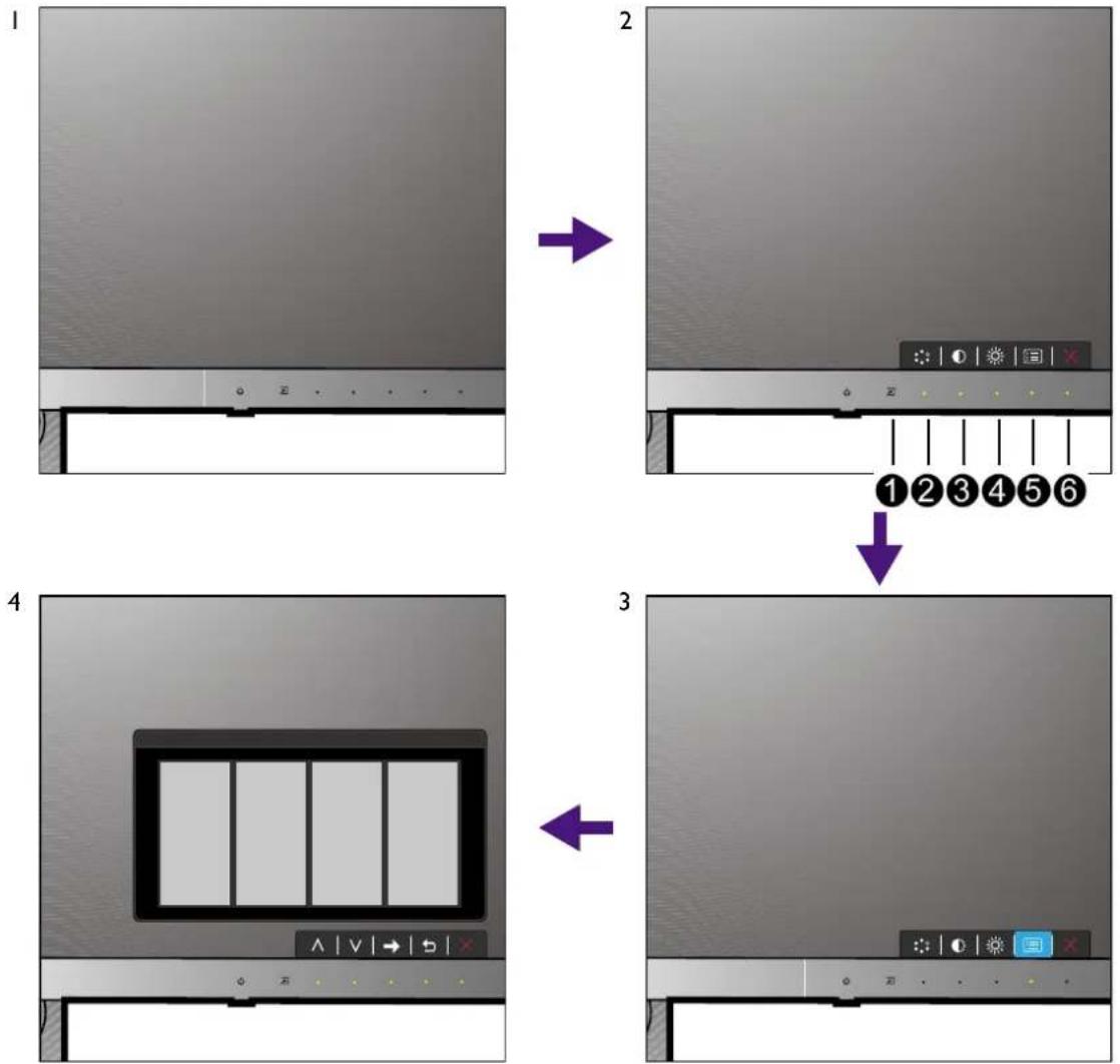 BENQ EX3203R - Utilisation de base des menus - 1