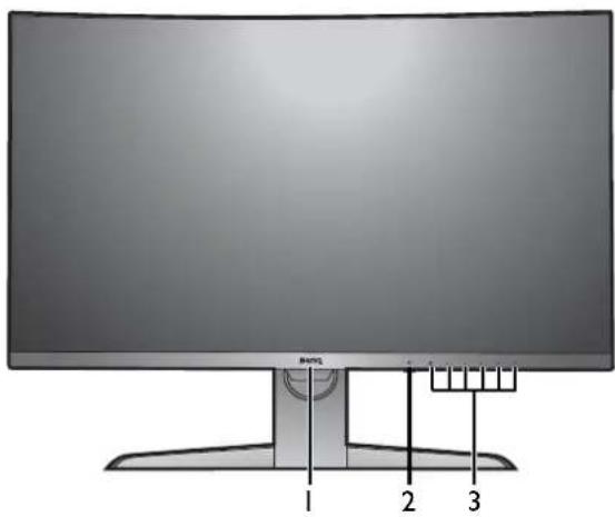 BENQ EX3203R - Vue avant - 1