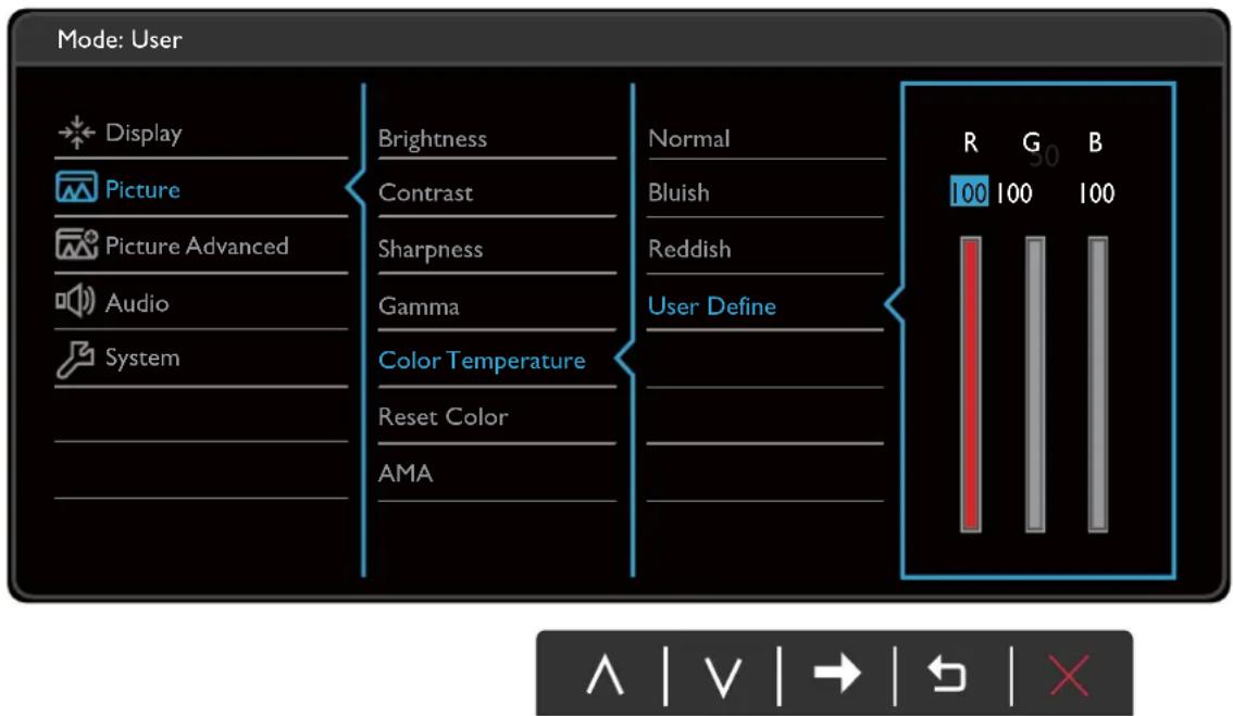 BENQ EX3203R - Menu Image - 1