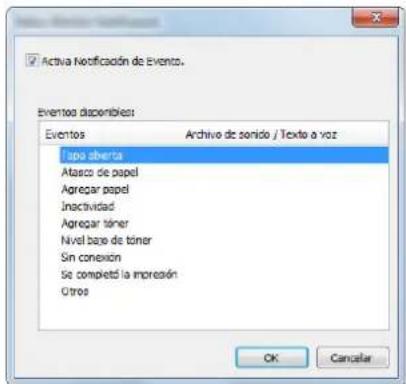 KYOCERA Ecosys M5526cdn - Paramètres de notification de Status Monitor - 1