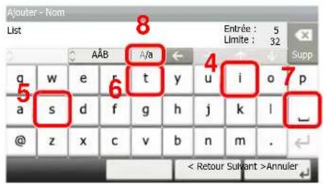 KYOCERA Ecosys M5526cdn - Entrer "List" (espace). - 3