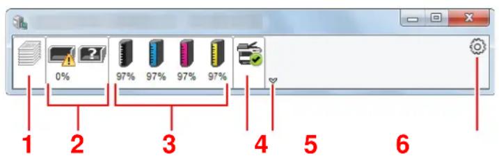 KYOCERA Ecosys M5526cdn - Aperçu rapide de l'etat - 1