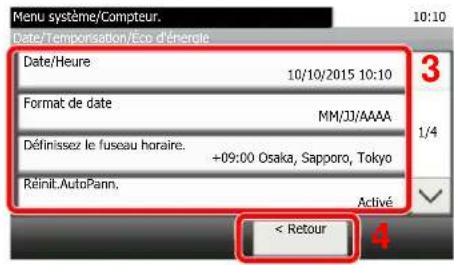 KYOCERA Ecosys M5526cdn - Sélectionner une fonction. - 3