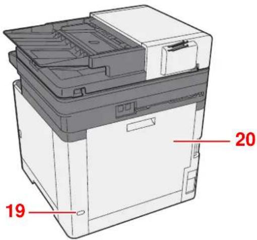 KYOCERA Ecosys M5526cdn - Nomenclature (extérieur de la machine) - 4