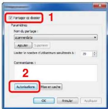 KYOCERA Ecosys M5526cdn - Configurer les paramètres d'autorisation. - 1