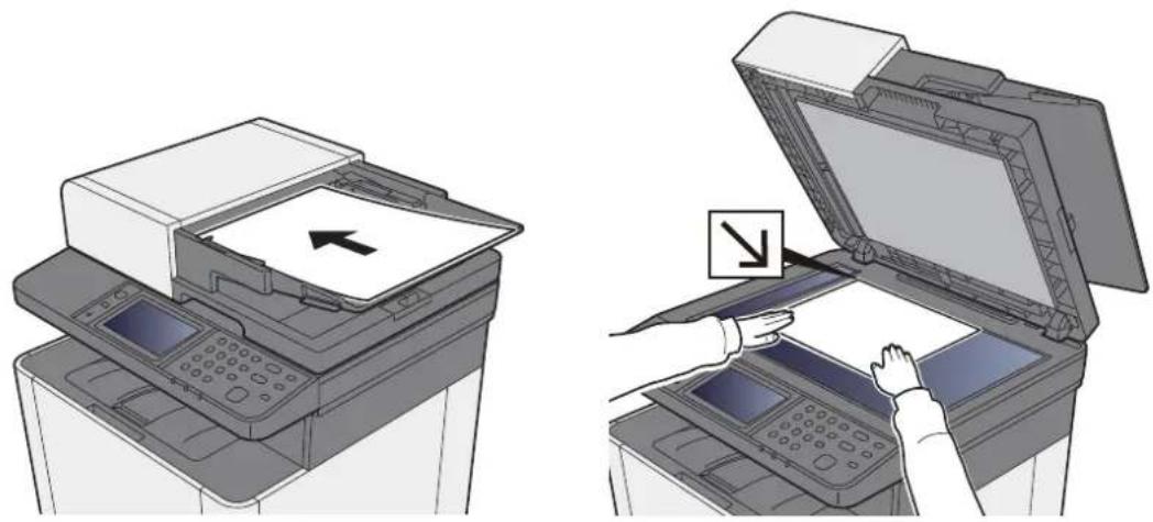 KYOCERA Ecosys M5526cdn - Mettre en place les originaux. - 1