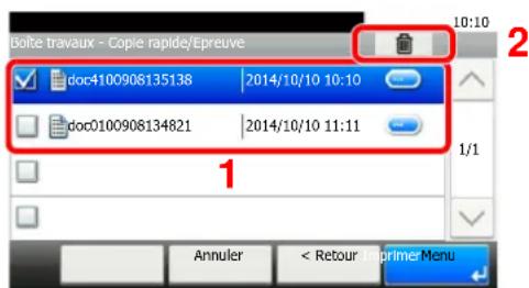 KYOCERA Ecosys M5526cdn - Supprimer le document. - 1