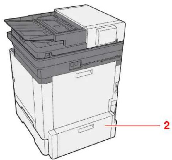 KYOCERA Ecosys M5526cdn - Nomenclature (avec les équipements en option installés) - 2