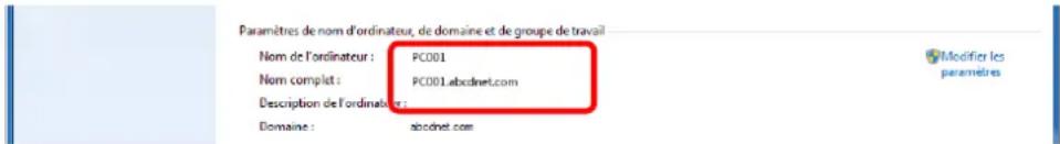 KYOCERA Ecosys M5526cdn - Vérifier le nom de l'ordinateur. - 1