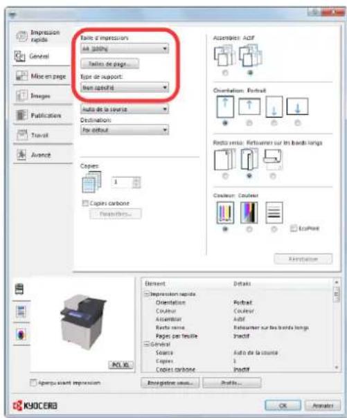 KYOCERA Ecosys M5526cdn - Impression sur du papier au format non standard (page 4-6) - 1