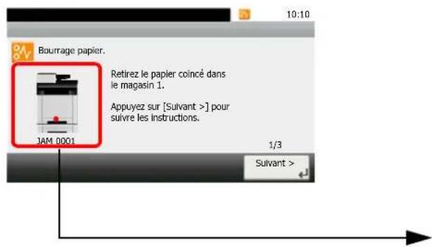 KYOCERA Ecosys M5526cdn - Indicateurs d'emplacement de bourrage - 4