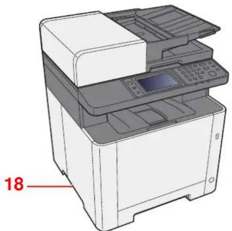 KYOCERA Ecosys M5526cdn - Nomenclature (extérieur de la machine) - 3