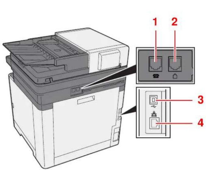 KYOCERA Ecosys M5526cdn - Nomenclature (connecteurs/intérieur) - 1