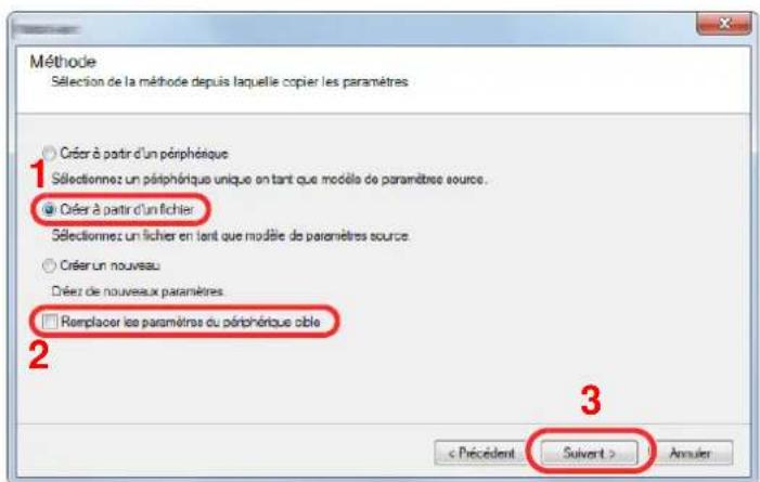 KYOCERA Ecosys M5526cdn - Inscription des données du carnet d'adresses sur la machine - 5