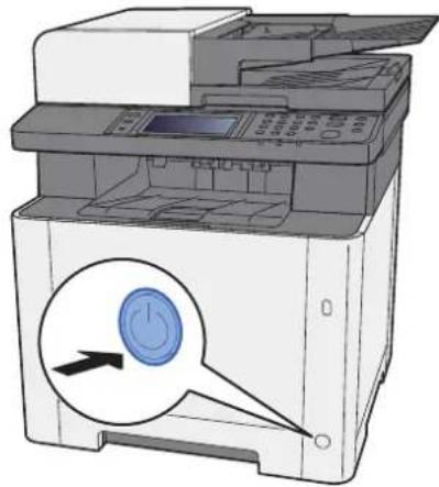KYOCERA Ecosys M5526cdn - Mise sous tension - 1