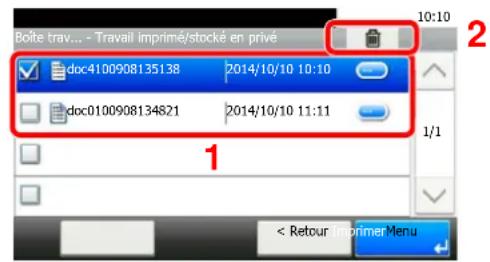 KYOCERA Ecosys M5526cdn - Supprimer le document. - 1