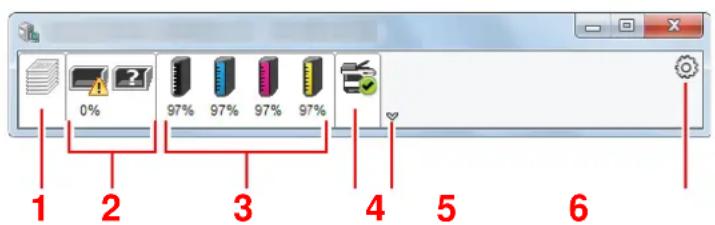 KYOCERA Ecosys M5526cdw - Aperçu rapide de l'etat - 1