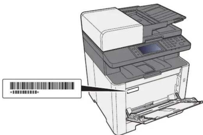 KYOCERA Ecosys M5526cdw - Vérification du numéro de série de l'équipement - 1