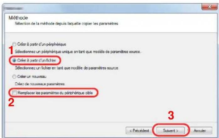 KYOCERA Ecosys M5526cdw - Inscription des données du carnet d'adresses sur la machine - 5