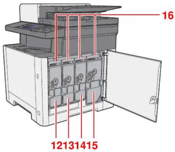 KYOCERA Ecosys M5526cdw - Nomenclature (connecteurs/intérieur) - 5