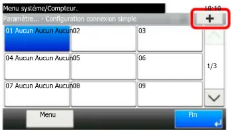 KYOCERA Ecosys M5526cdw - Entrer les informations de l'utilisateur. - 1